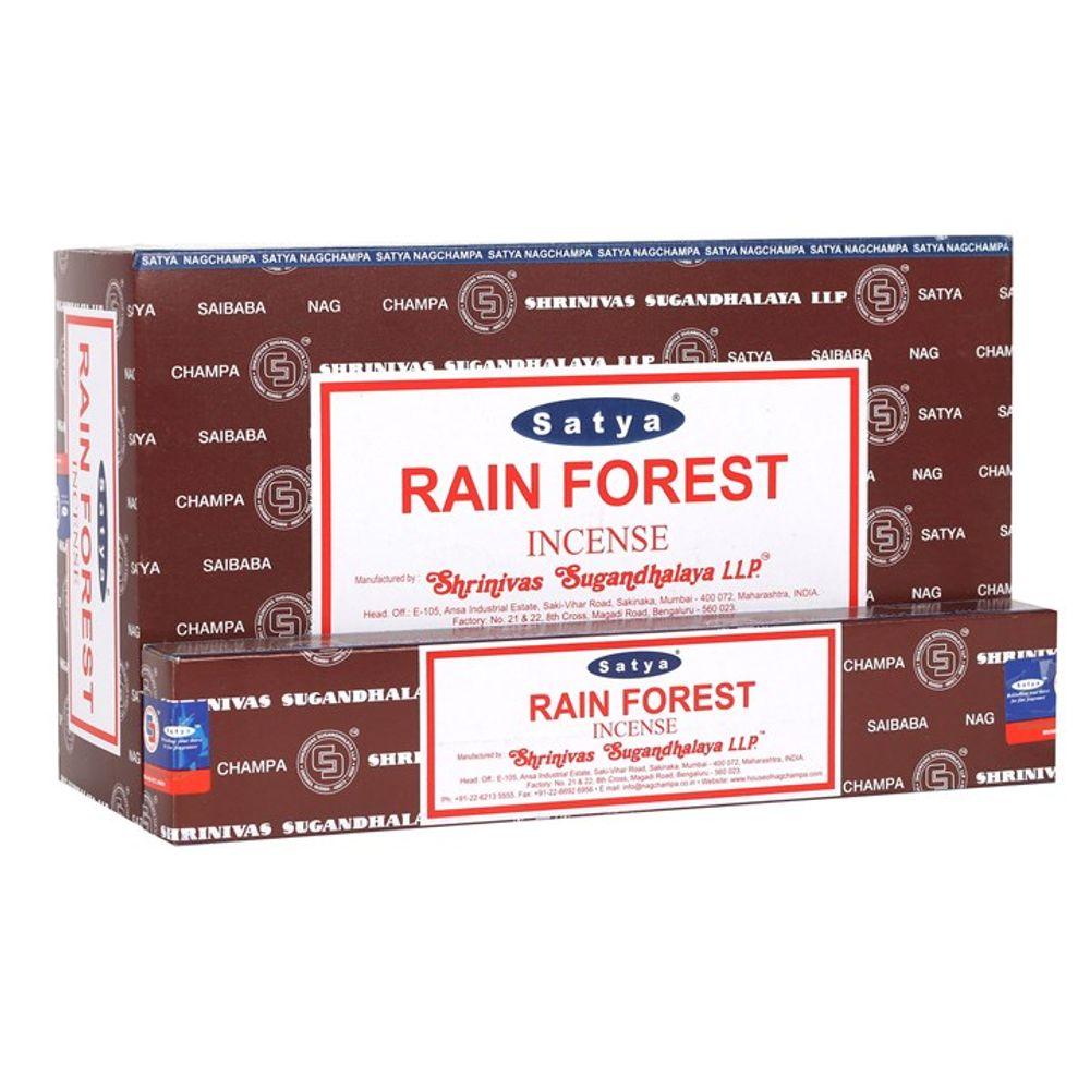 12 Packs of Rainforest Incense Sticks by Satya - Pixica