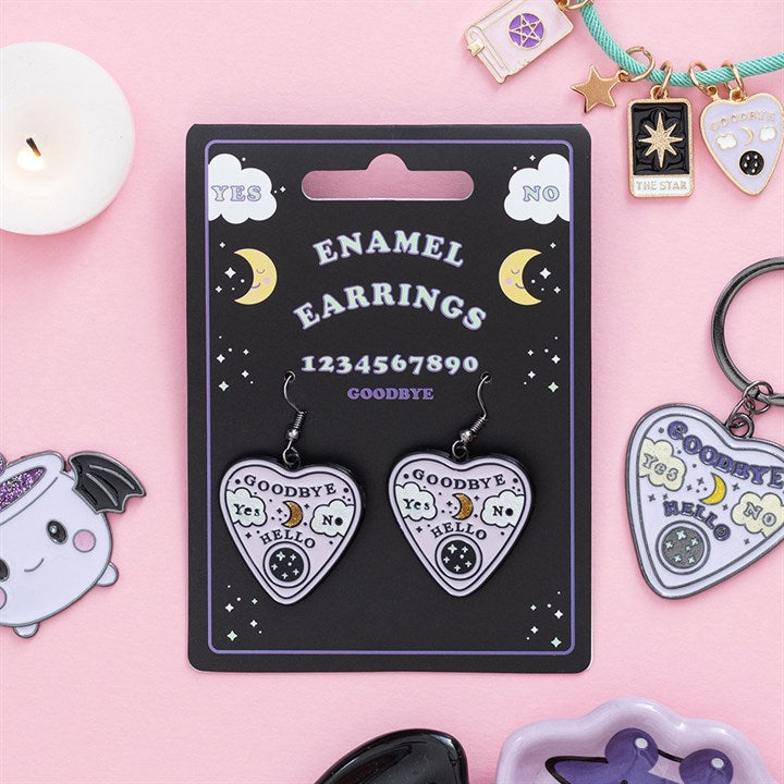 Pastel Talking Board Planchette Earrings