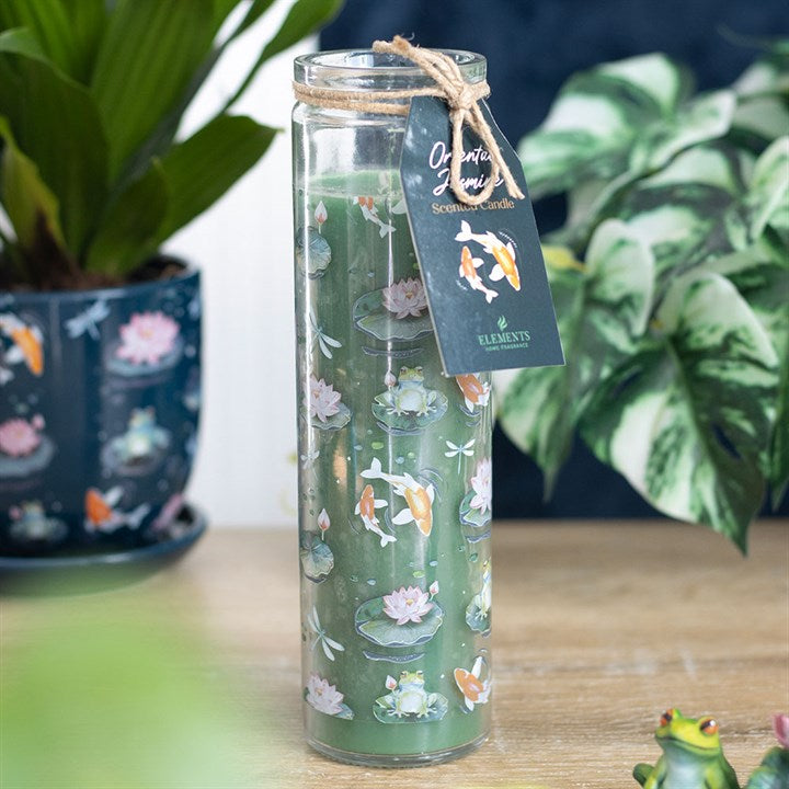 Pond Print Jasmine Tube Candle