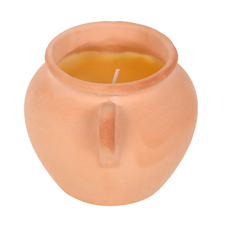 Terracotta Urn Candle 10cm