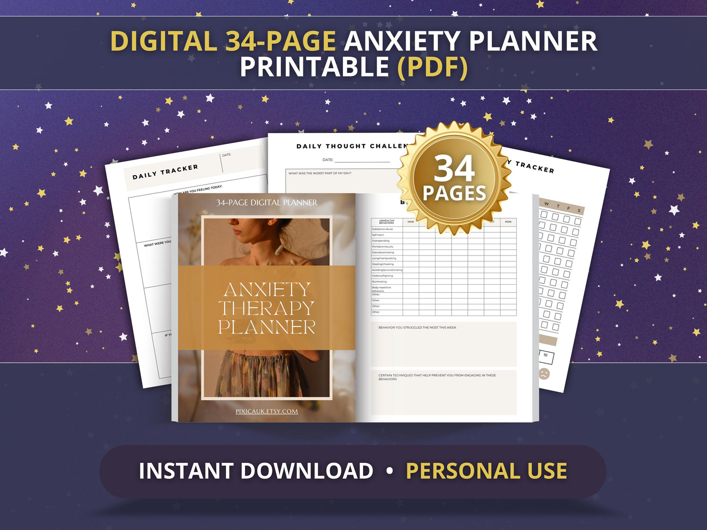 MRR Resell Digital Anxiety Planner