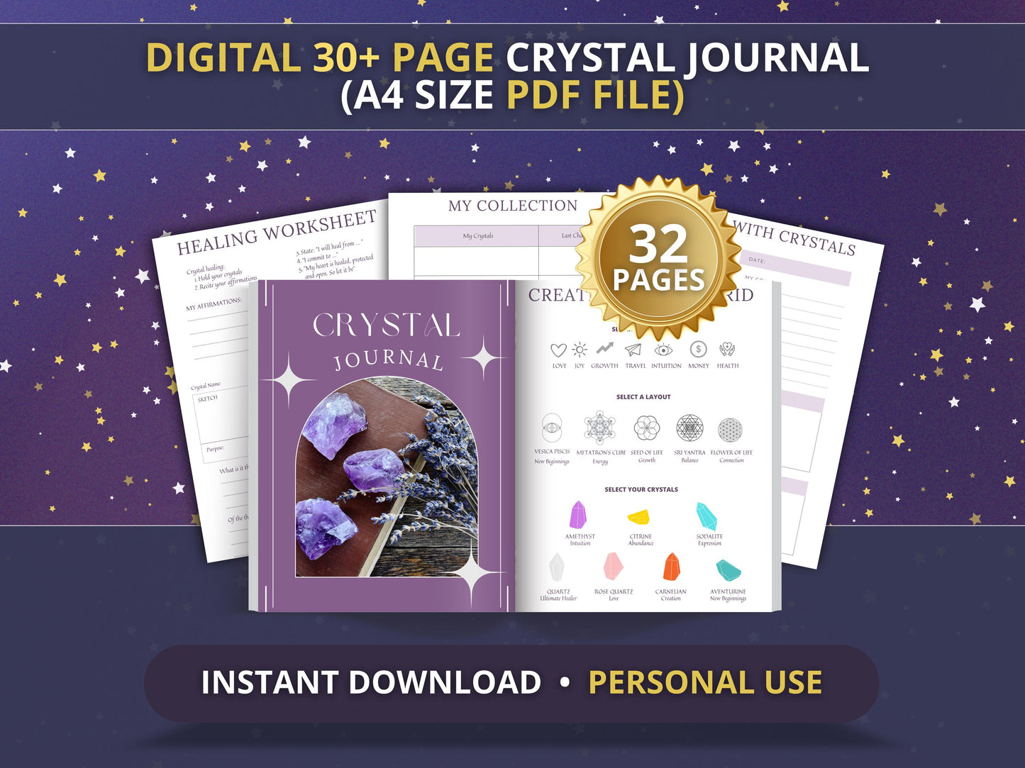 MRR Resell Digital Crystal Journal