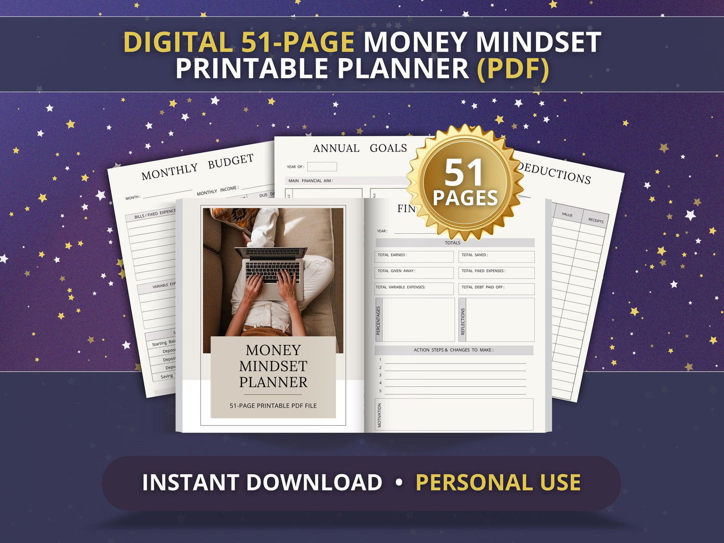 MRR Resell Digital Money Planner