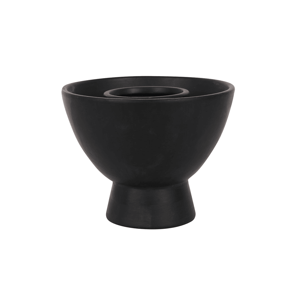 Black Moon and Stars Terracotta Smudge Bowl