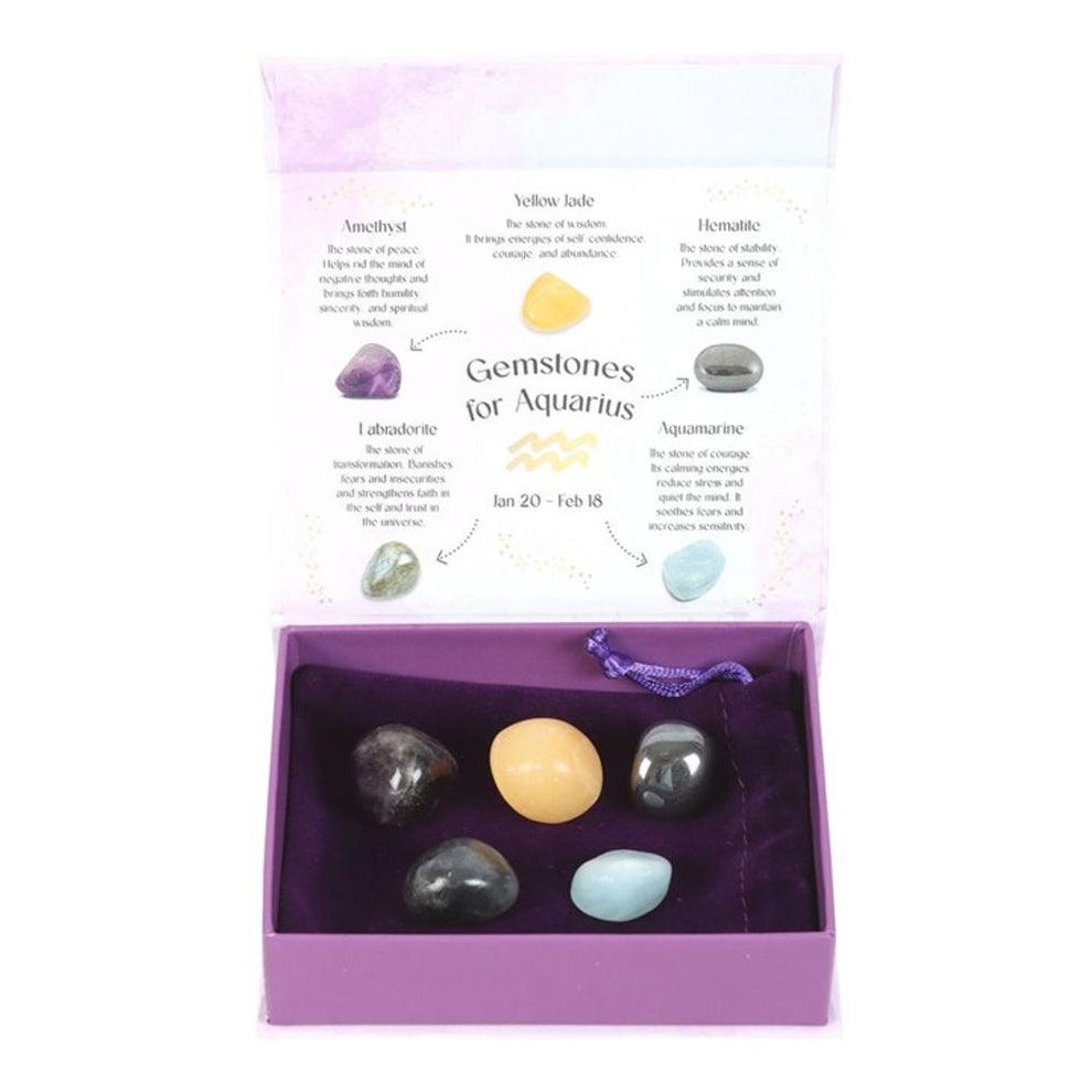 Set of 12 Zodiac Crystal Tumblestone Sets