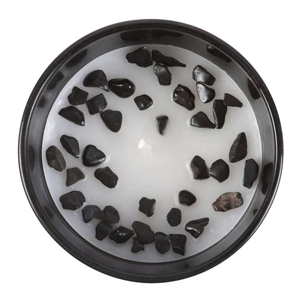 Small Scorpio Black Oudh Gemstone Zodiac Candle