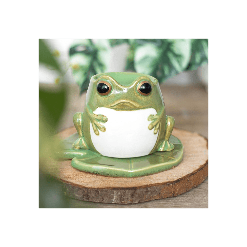 Frog Shaped Oil Burner on Lily Pad