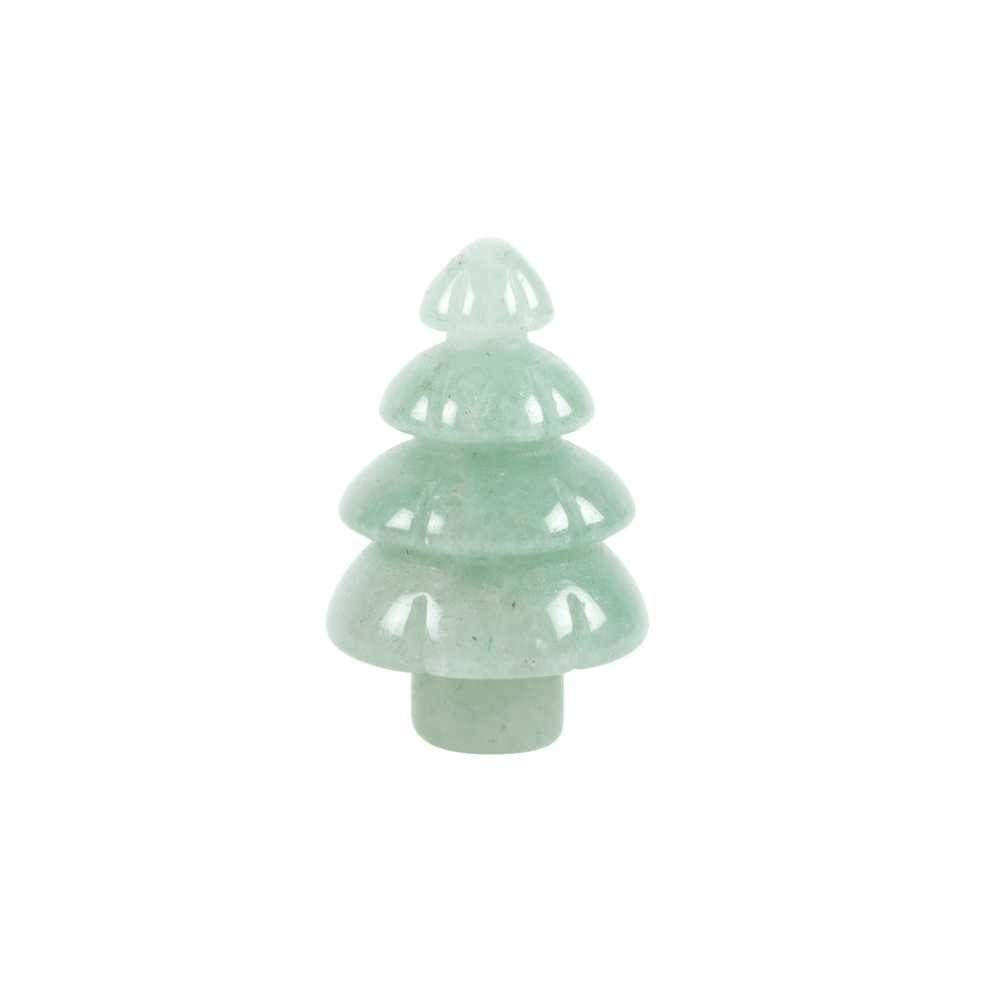 Green Aventurine Crystal Christmas Tree in a Bag