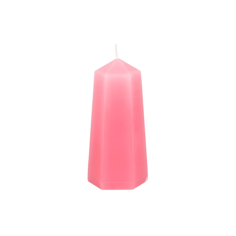 Love Crystal Candle with Rough Rose Quartz