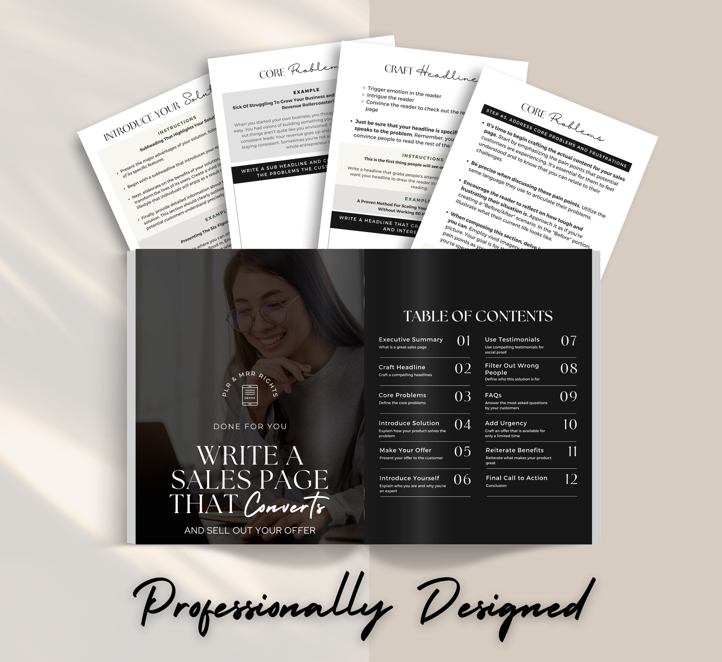 PLR/MRR Write A Sales Page That Converts Ebook & Workbook