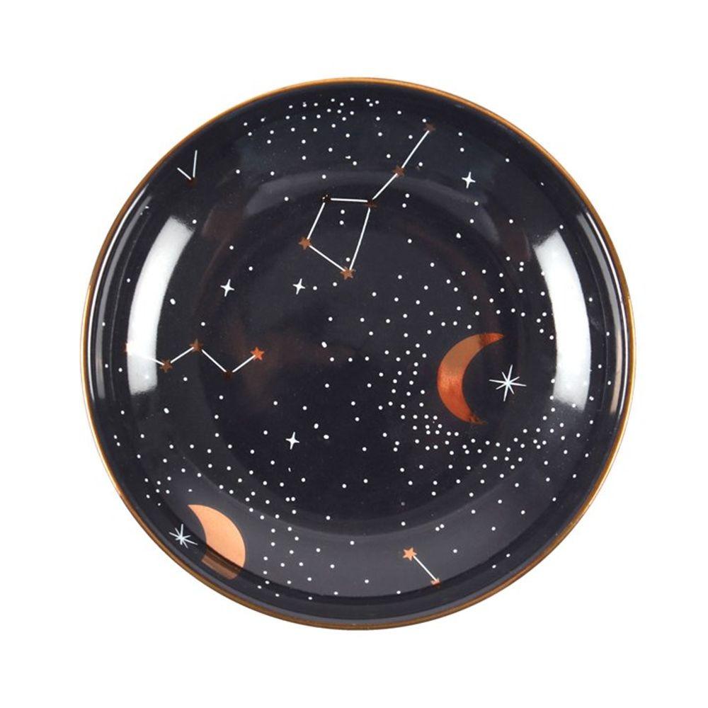 10.5cm Ceramic Purple Star Sign Trinket Dish - Pixica