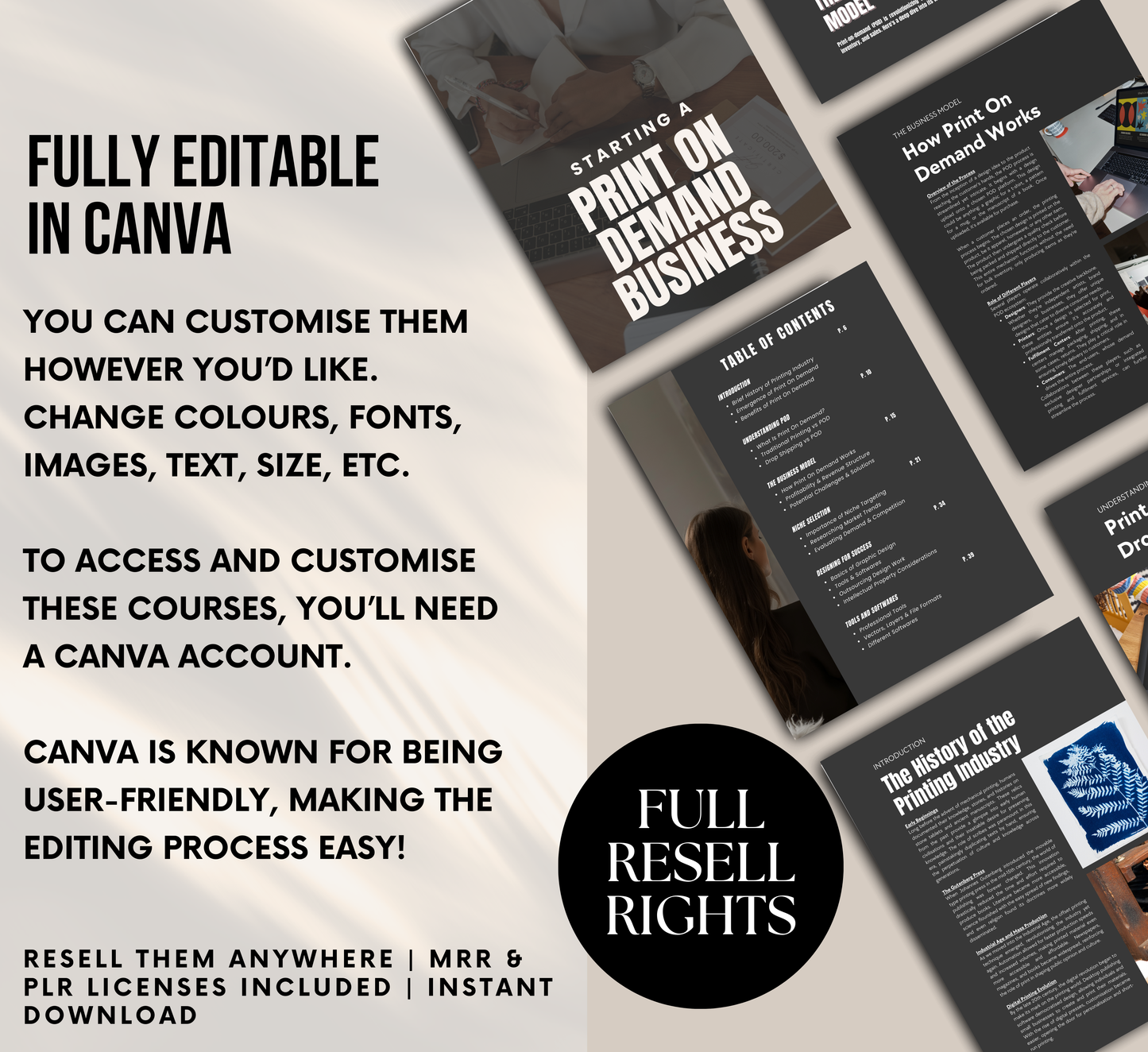 PLR/MRR Starting A Print On Demand Business Guide