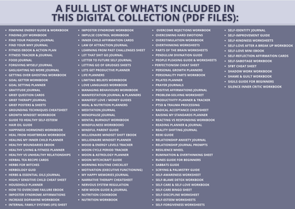 270+ Spiritual & Wellness Bundle (Instant Download)