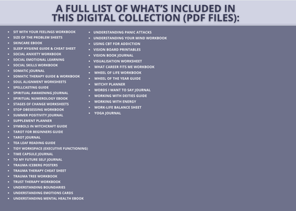 270+ Spiritual & Wellness Bundle (Instant Download)