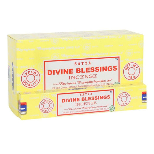 12 Packs Divine Blessings Incense Sticks by Satya - Pixica