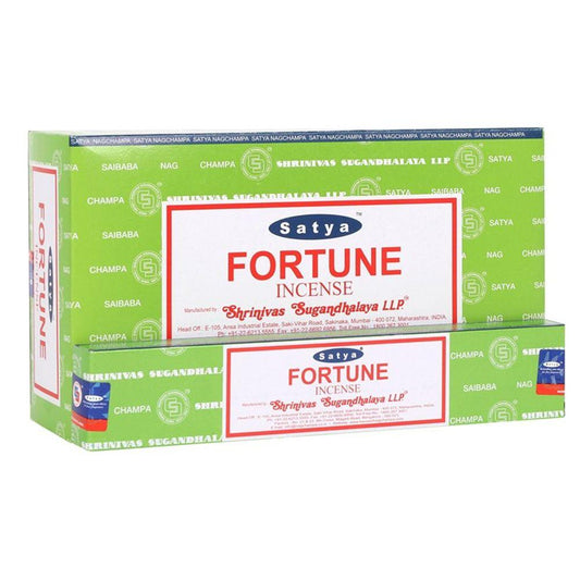 12 Packs of Fortune Incense Sticks by Satya - Pixica