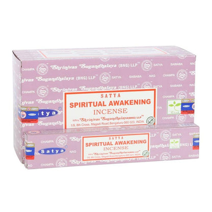 12 Packs of Spiritual Awakening Incense Sticks by Satya - Pixica