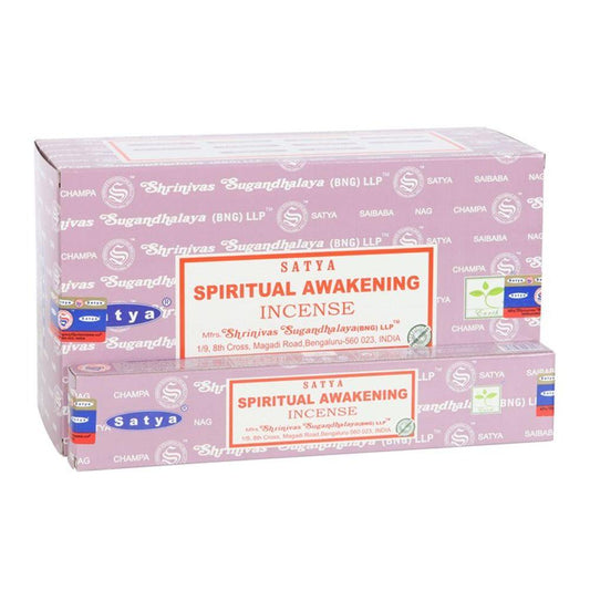 12 Packs of Spiritual Awakening Incense Sticks by Satya - Pixica