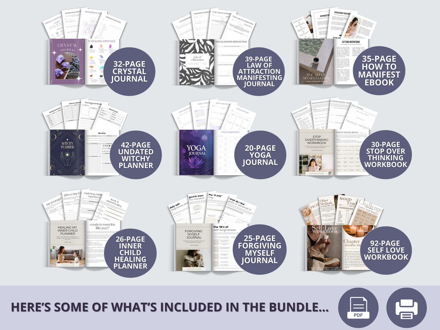 270+ Spiritual & Wellness Bundle (Instant Download)