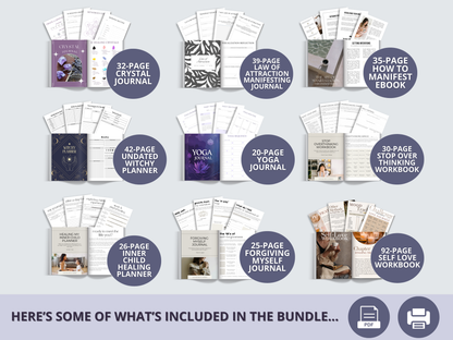 270+ Spiritual & Wellness Bundle (Instant Download)