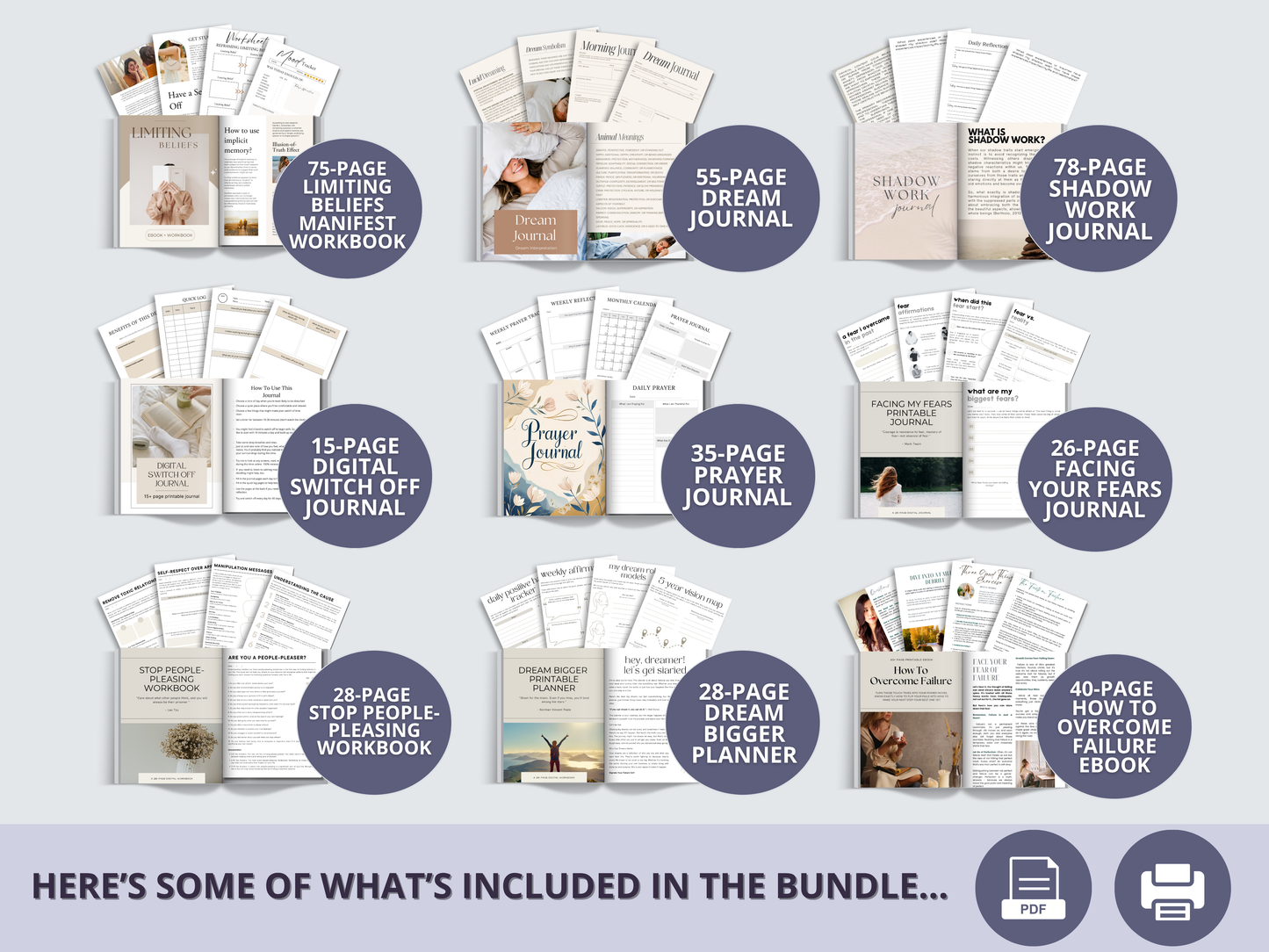 270+ Spiritual & Wellness Bundle (Instant Download)