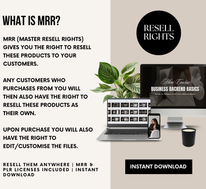 PLR/MRR Business Backend Basics Mini Course