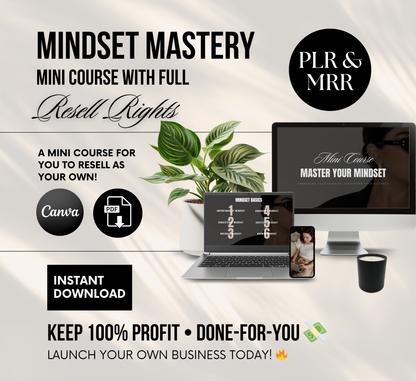 PLR/MRR Mindset Mastery Mini Business Course