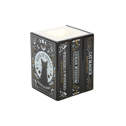 Black Cat Book of Spells Oil Burner and Wax Warmer