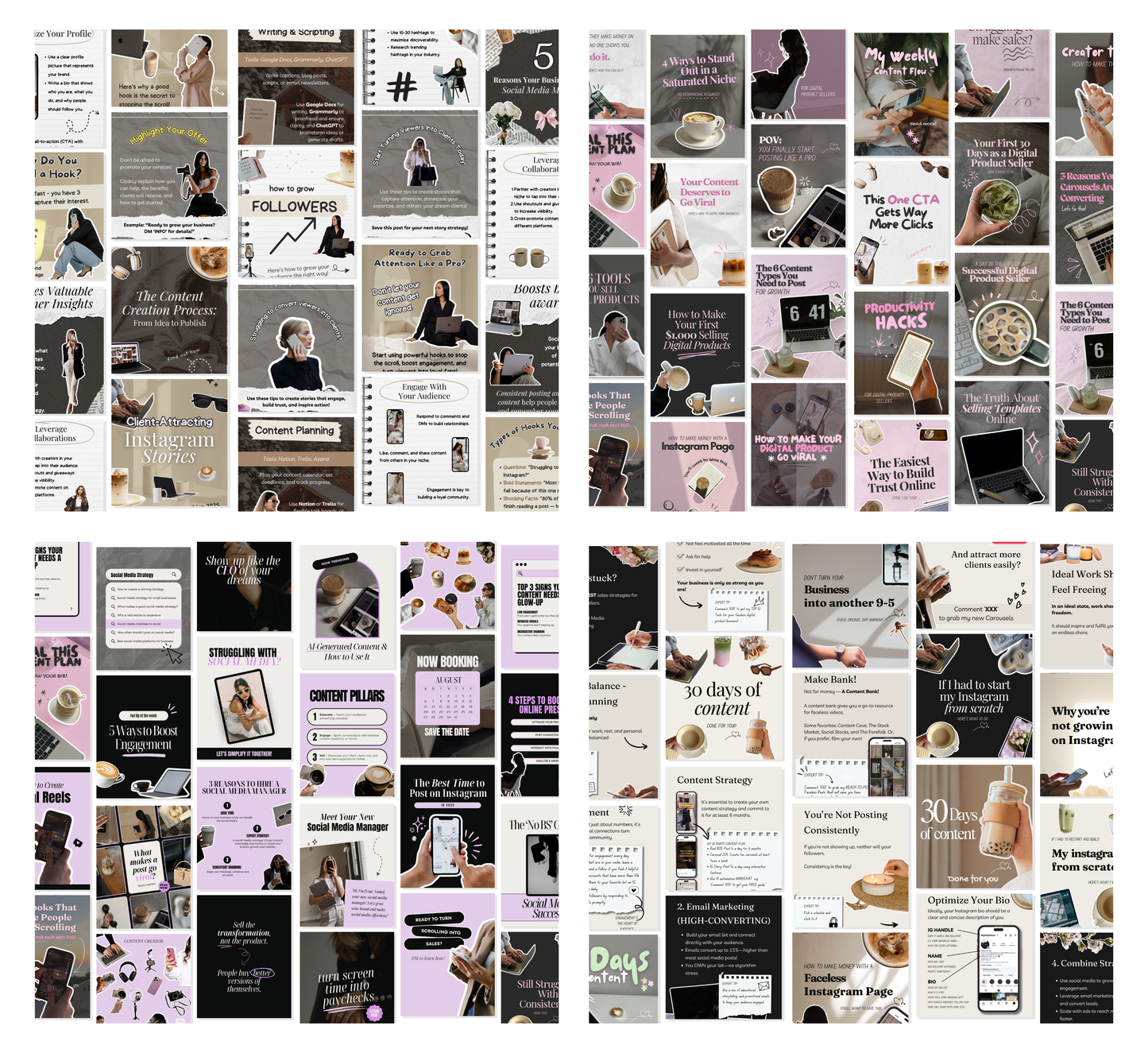 PLR/MRR 3100+ Instagram Templates: Carousels, Posts, Stories, Reels