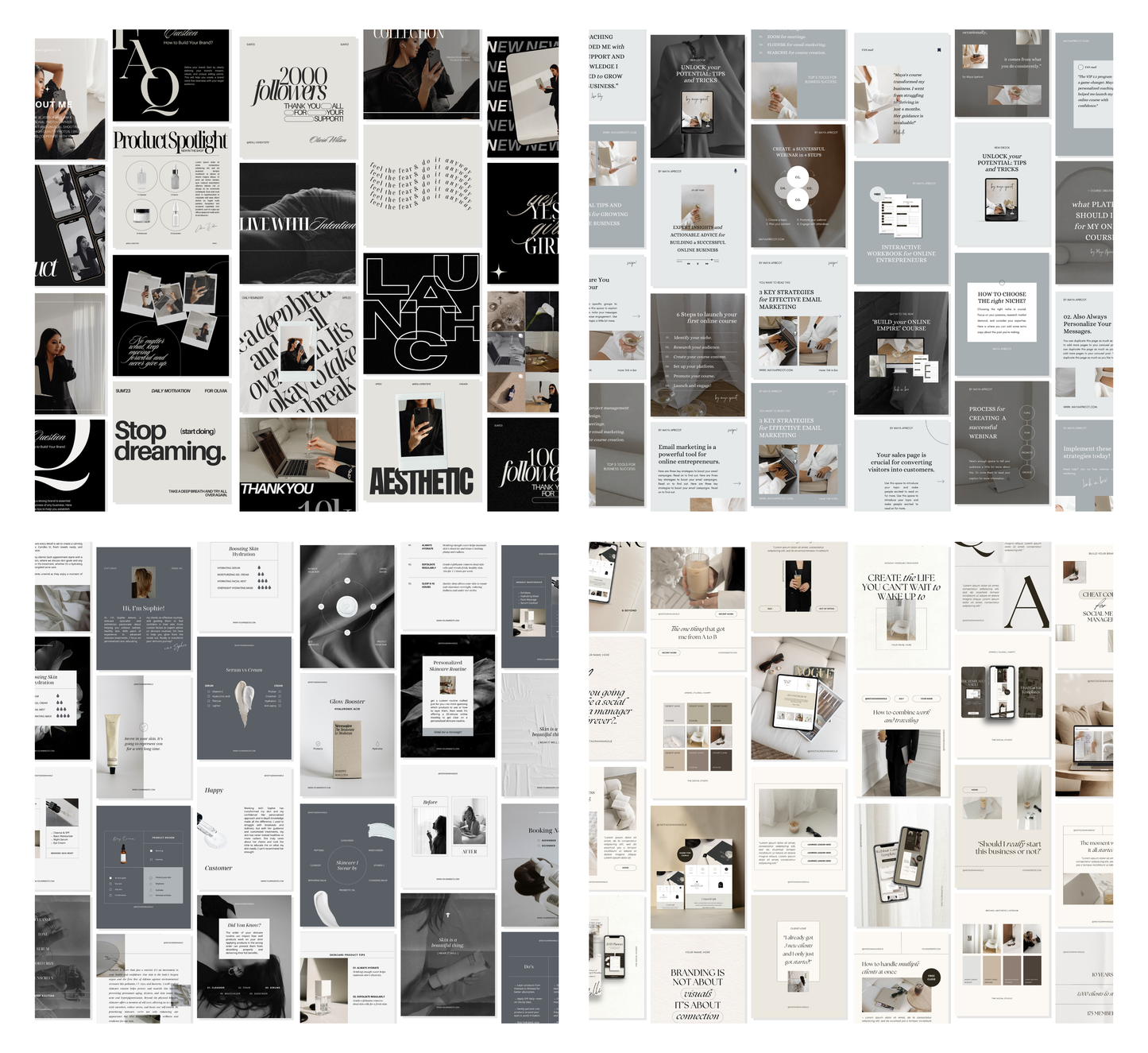 PLR/MRR 3100+ Instagram Templates: Carousels, Posts, Stories, Reels