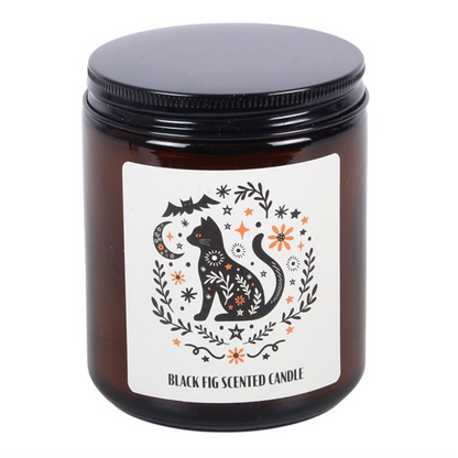 Frightful Folk Cat Black Fig Scented Candle