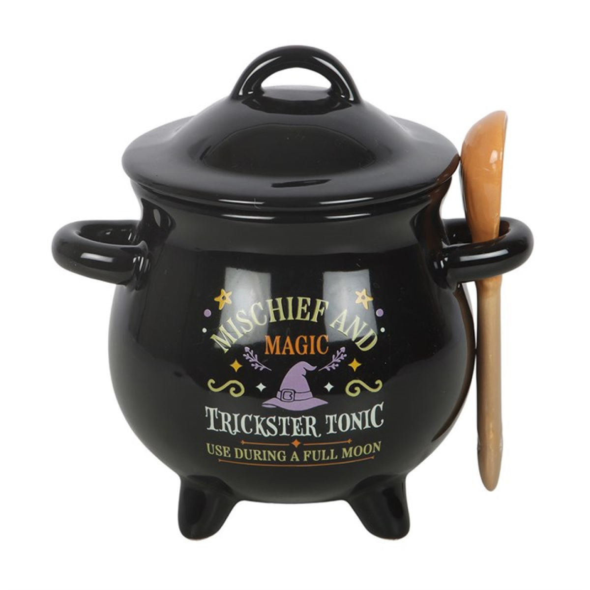 Mischief & Magic Cauldron Soup Bowl with Spoon