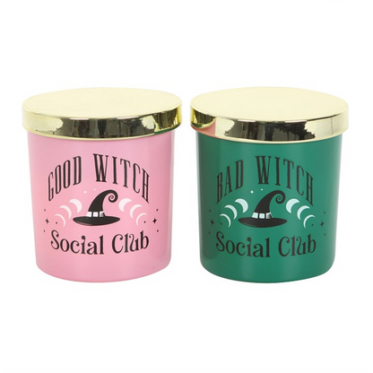 Set of 2 Good Witch and Bad Witch Scented Candles