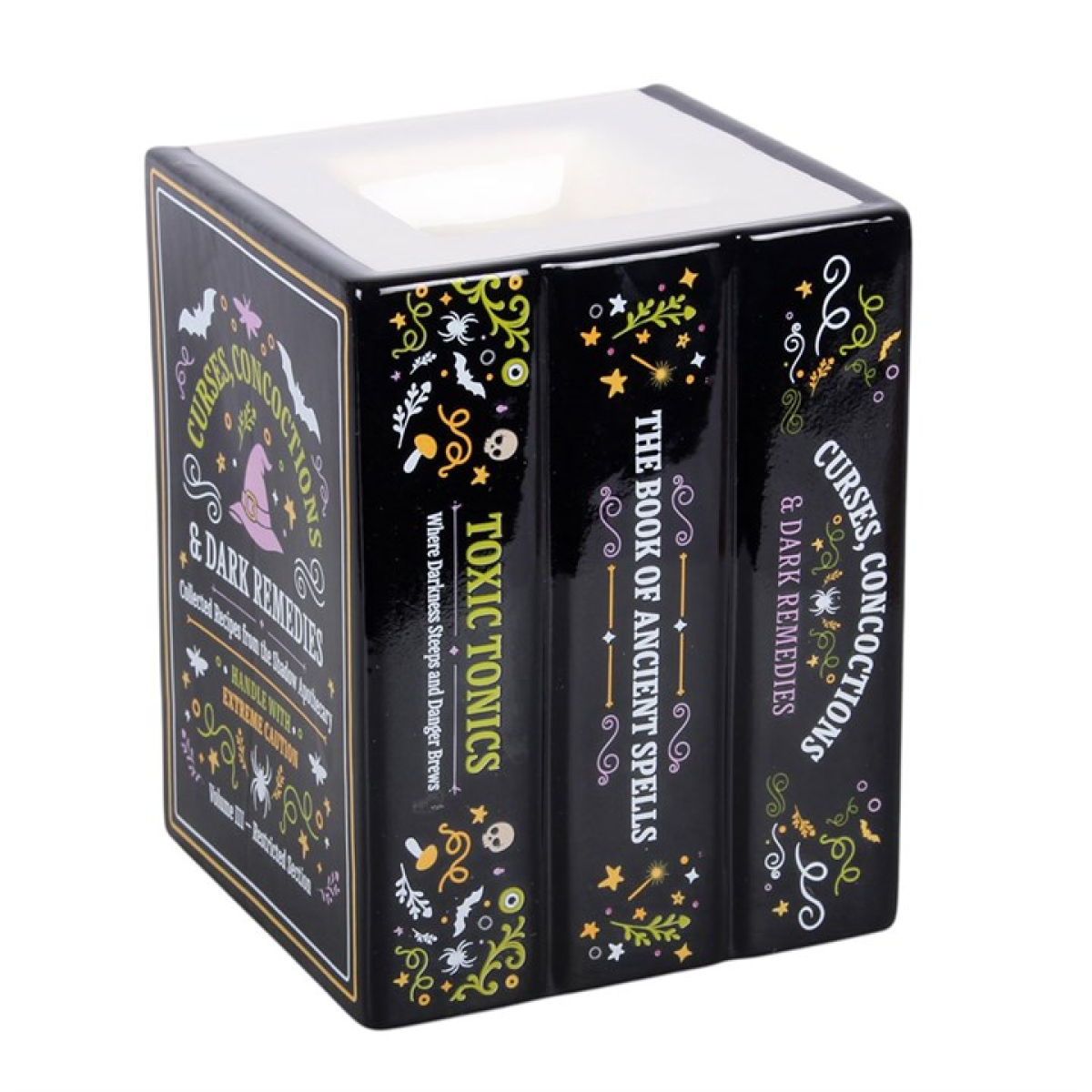 Witch's Apothecary Book Shaped Oil Burner & Wax Warmer