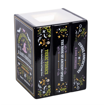 Witch's Apothecary Book Shaped Oil Burner & Wax Warmer