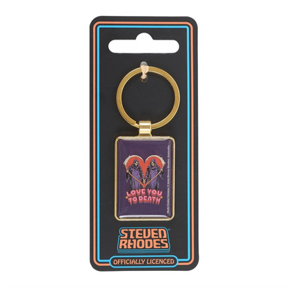 Love You To Death Keyring by Steven Rhodes