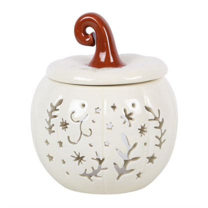 Cream Folk Pumpkin Oil Burner & Wax Warmer