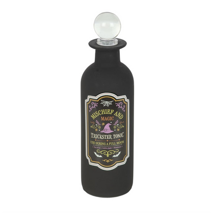 Mischief and Magic Decorative Glass Potion Bottle