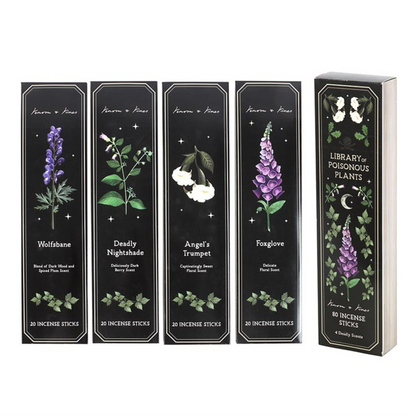 Set of 4 Poisonous Plants Incense Stick Packs