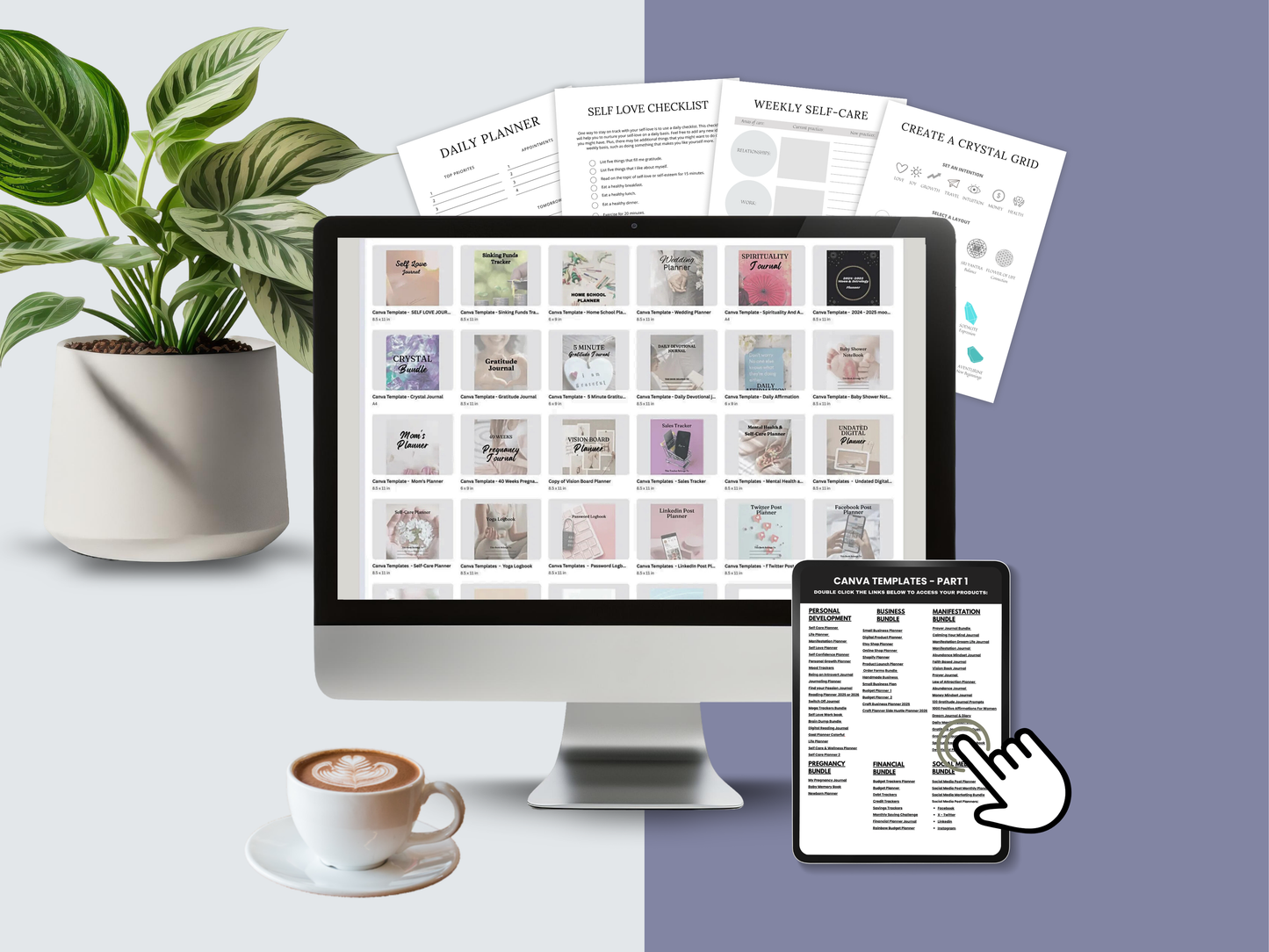 PLR/MRR 7500+ Pages Digital Planners, Journals & Trackers