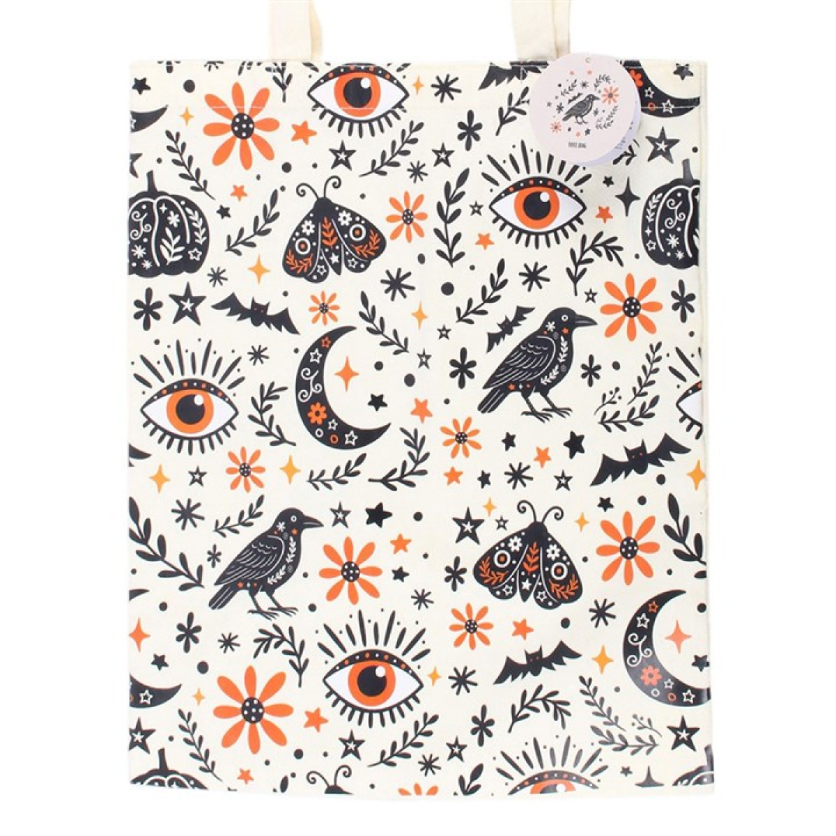 Frightful Folk Print Tote Bag