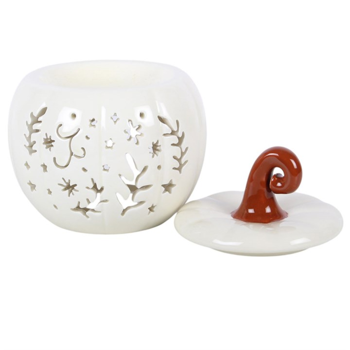Cream Folk Pumpkin Oil Burner & Wax Warmer