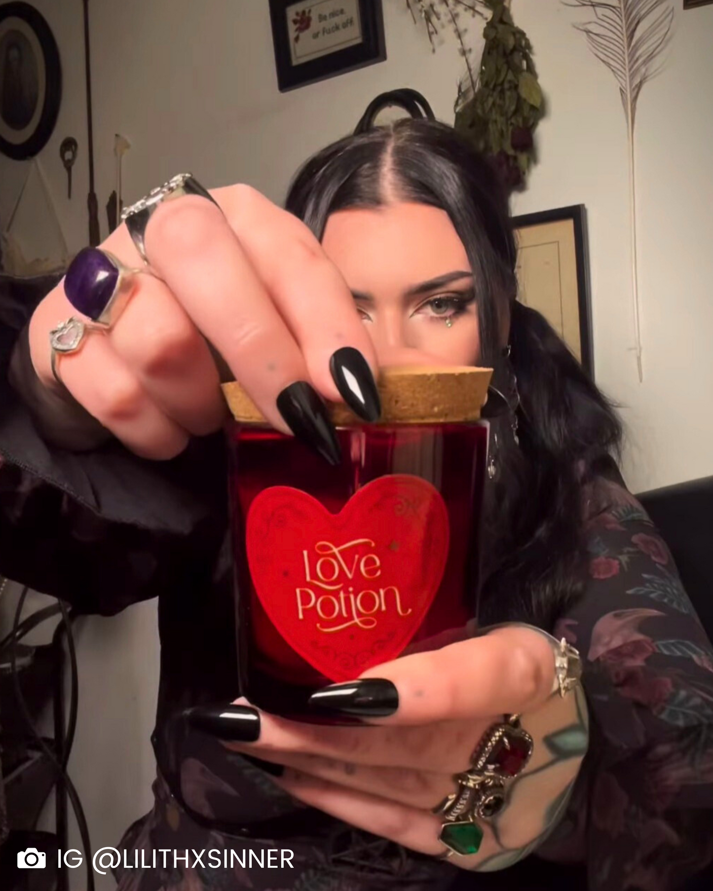 Love Potion Raspberry Crystal Chip Candle