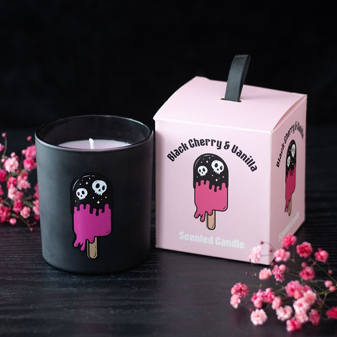 Black Cherry & Vanilla Scented Candle