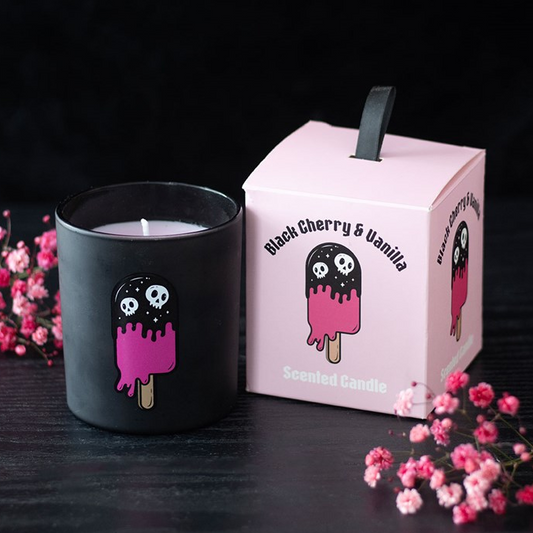 Black Cherry & Vanilla Scented Candle