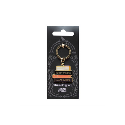 The Haunted Library Book Stack Keyring