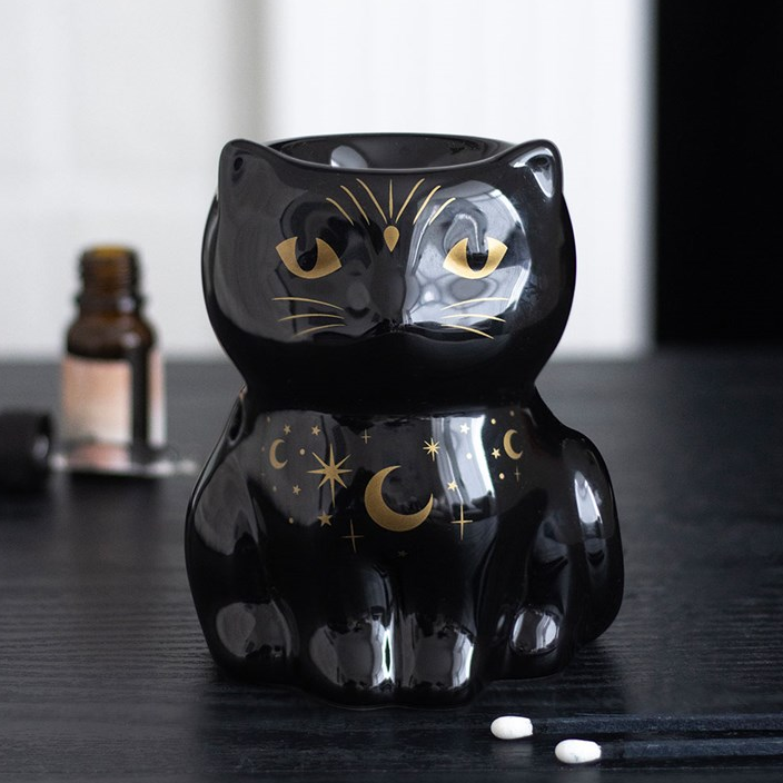 Black Cat Magick Oil Burner