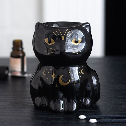 Black Cat Magick Oil Burner