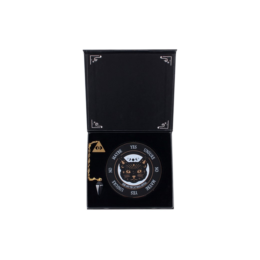 Black Cat Magick Pendulum Divination Kit