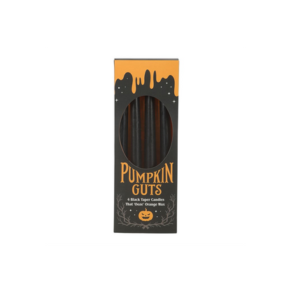 Set of 4 Pumpkin Guts Oozing Taper Candles